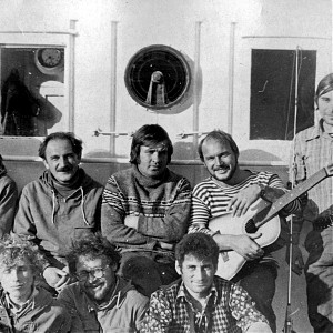 1983 год. С.И. Шерман на теплоходе Сибиряк. Байкал.